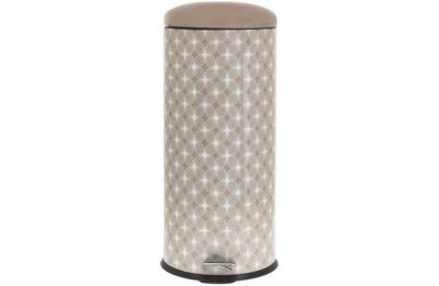 Salter 30 Litre Stainless Steel Pedal Bin - Natural Lattice